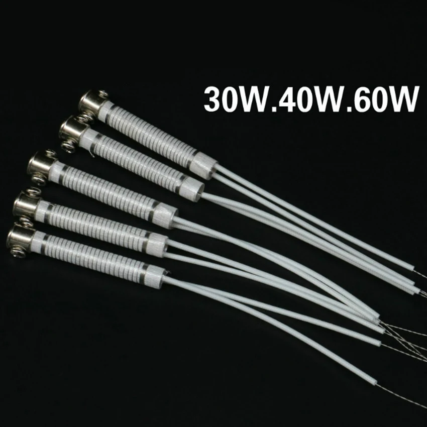 External Thermal Heating Core 30W 40W 60W Soldering Iron Heating Element Replacement,1PC Long-life Electric Iron Core