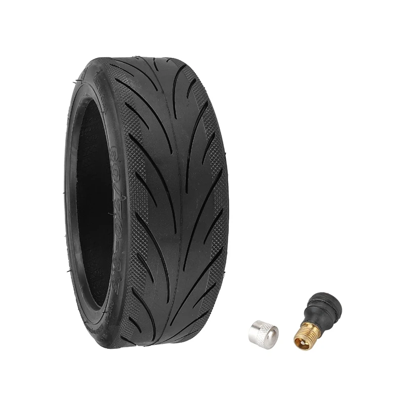 60/70-6.5 Tubeless Tire With Air Nozzle 10 Inch Suitable For Segway G30 Max Widened And Thickened Tubeless Tire