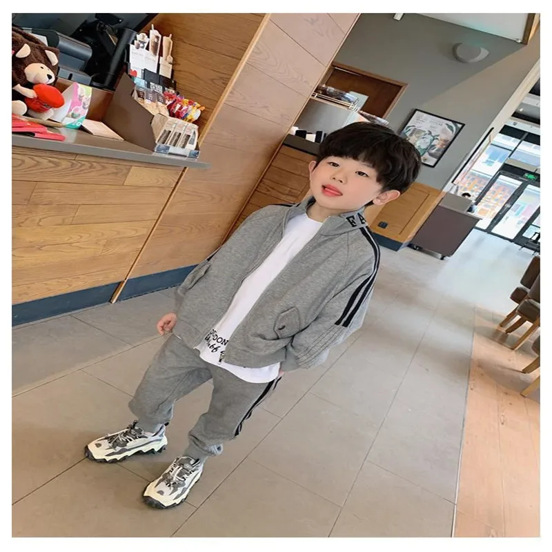 

Boys Coat +Pants Kids Suits Cotton 2PCS/Set 2024 Vintage Spring Autumn Cotton Sportswear Suit Tracksuits Outfits Children Clothi