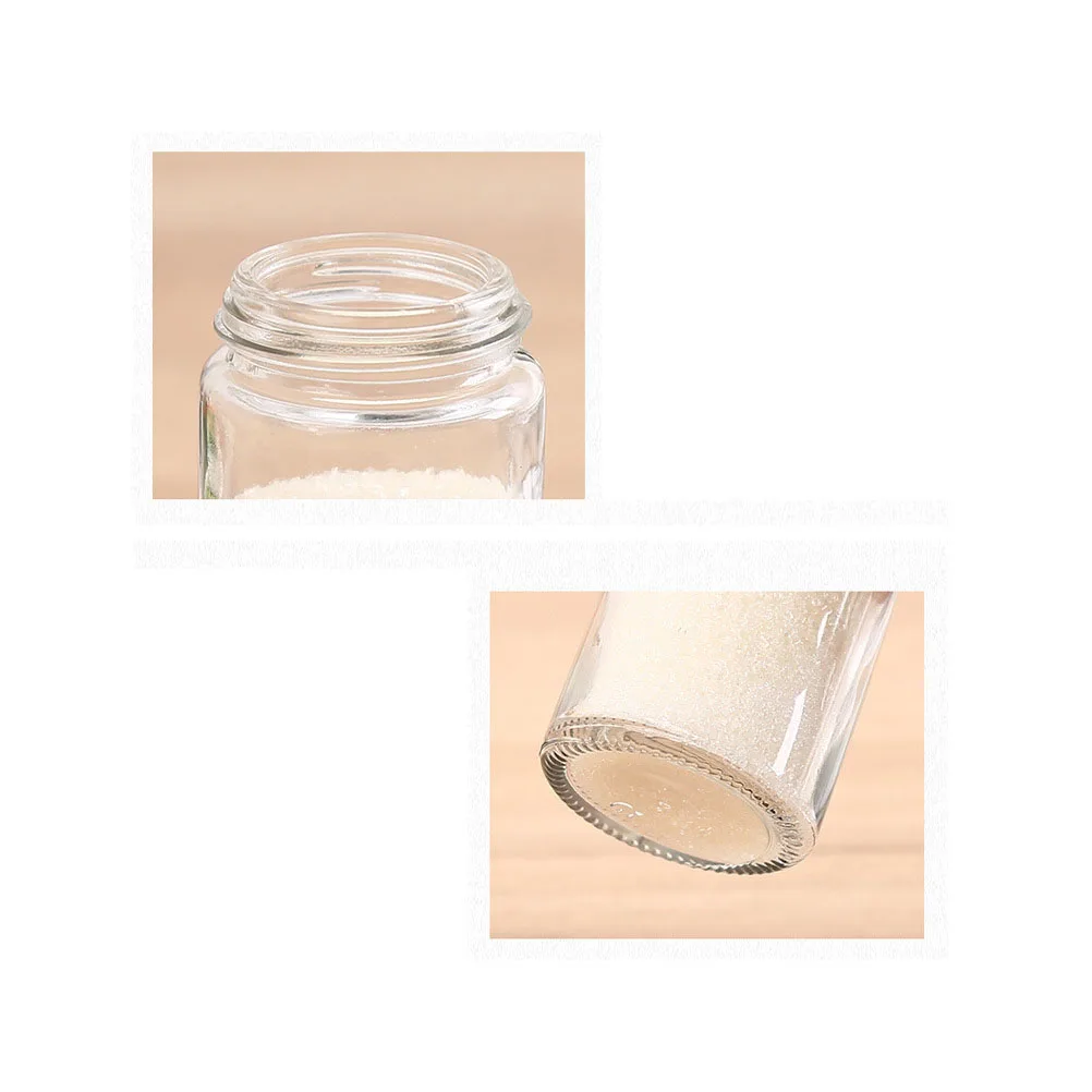 

2 Pcs Rotating Cruet Jars Lead Free Glass Degree Pepper Salt Shaker Spice Bottle Home Hotel Kitchen Barbecue