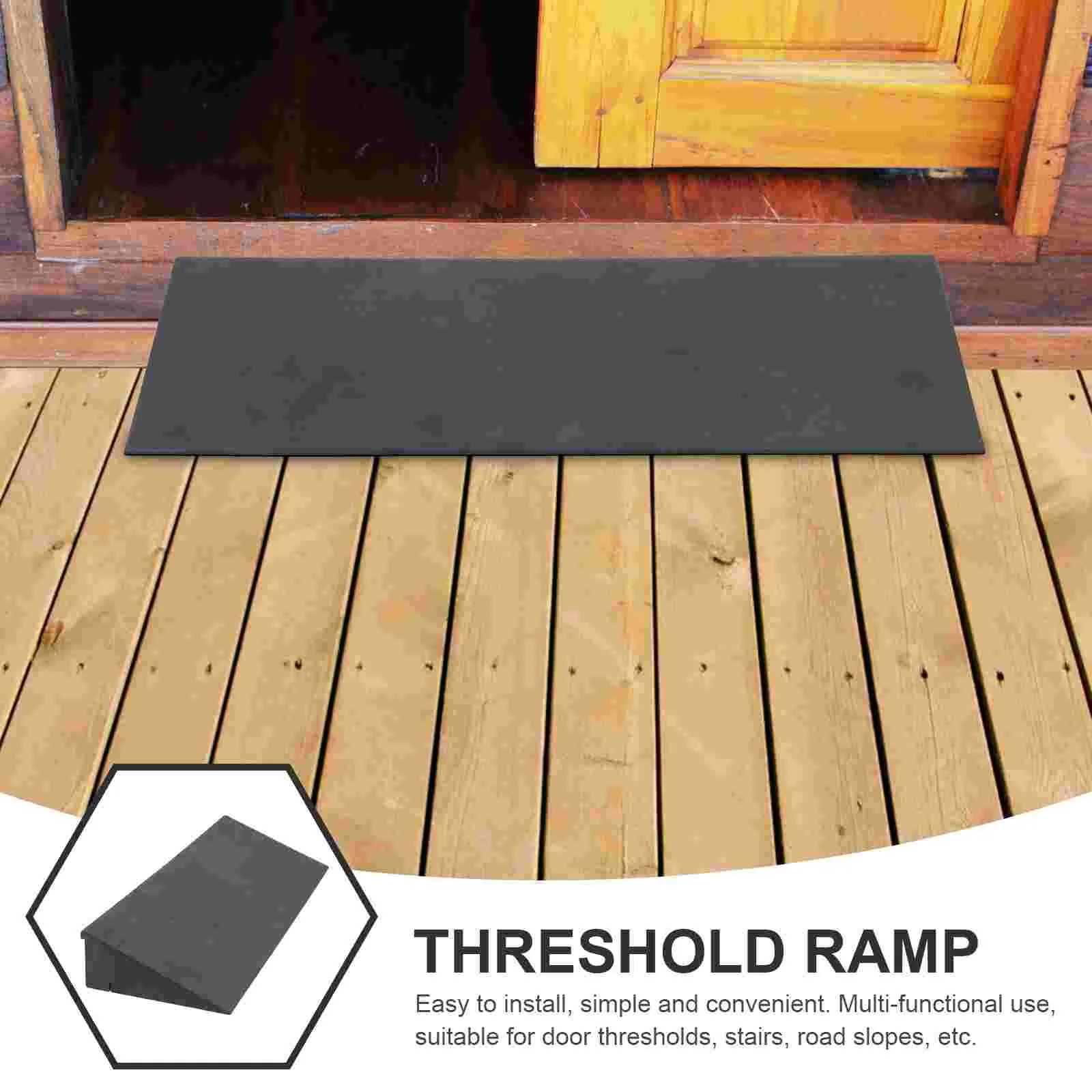 Accessible Channel Rubber Ramp Threshold Pad Ramps for Doorways Sweeping Robot Thresholds Wheel Chair