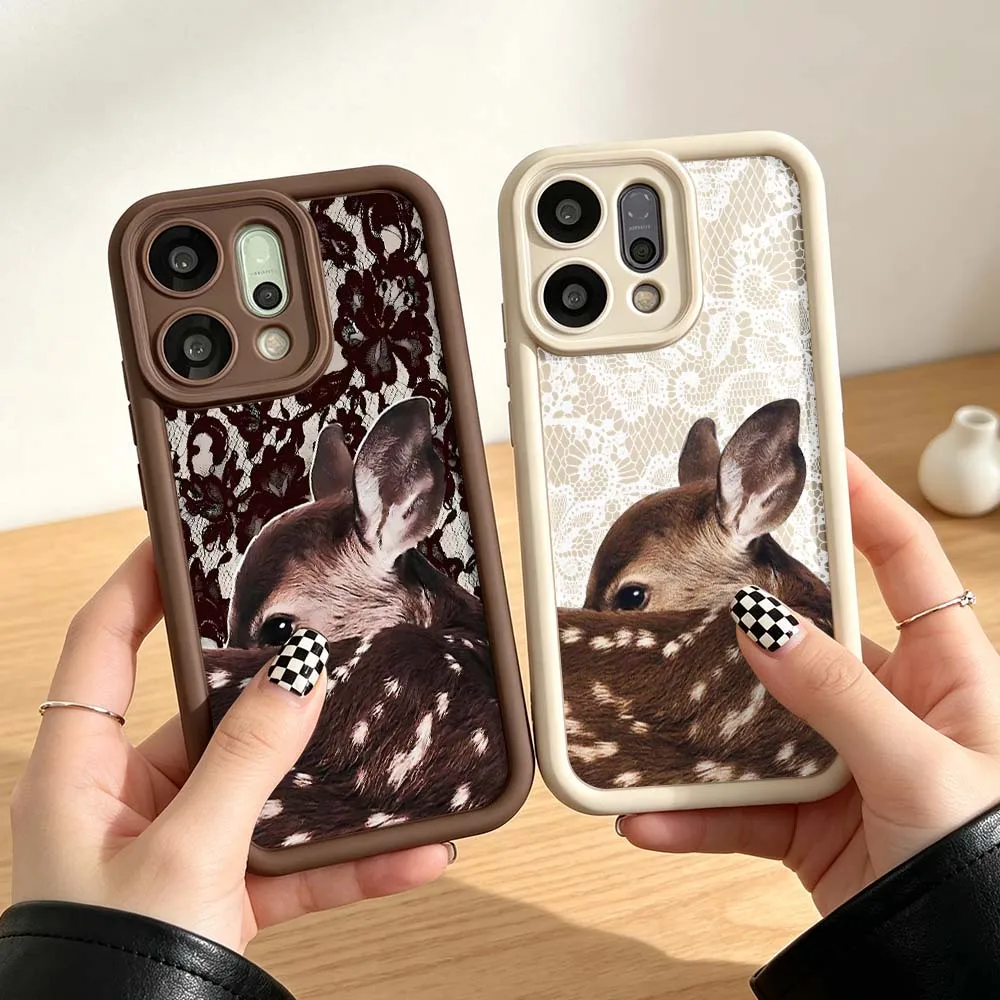 Baby Deer Fawn For OnePlus 15 15T 13 13R 13S 13R 12R 11 11R 10 8T 9R Ace 3 3v 5 6 CE Eye Ladder Phone Case Cover