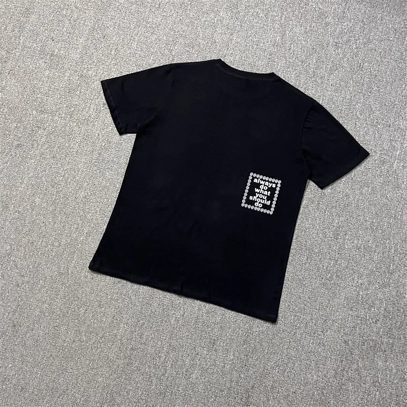 Letter Logo Alway Do What You Should Do T-Shirts Men Women 1:1 High Quality ADWYSD Black Casual T-shirts