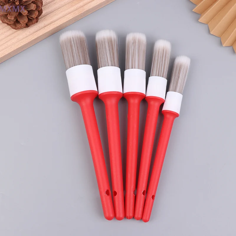 3/5Pcs Multi-purpose Car Detailing Brush Set For Air Outlet Interior Exterior Cleaning  Auto Wheel Rims Cleaning Brushes