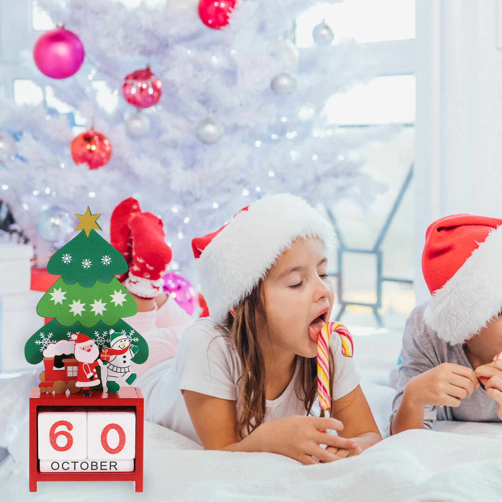 

Christmas Advent Calendars Romantic Gift Wood Perpetual Calendar Block Xmas Decor Christmas Advent Calendars Block Calendar