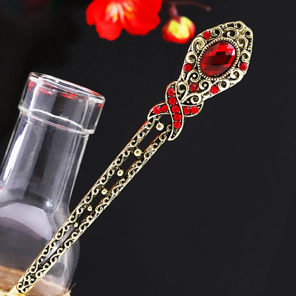 

Beautiful 2Pcs Vintage Hair Sticks Gorgeous Hair Chopsticks Exquisite Chinese Hair Accessories For Parties