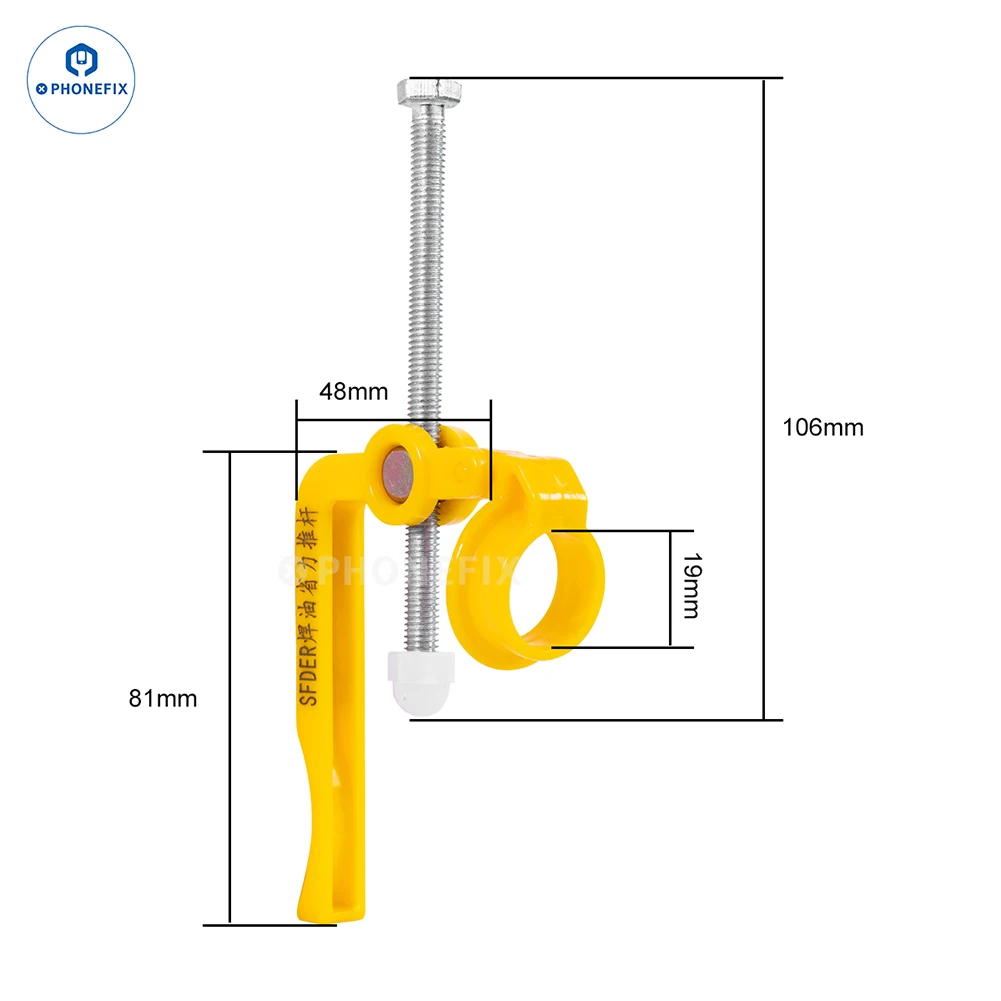 Imagem -05 - Phonfix Impulsionador de Fluxo de Solda Economia de Trabalho Máscara de Solda uv Empurrador de Óleo Verde para Pcb Bga Ferramentas Extrusoras de Pasta de Solda