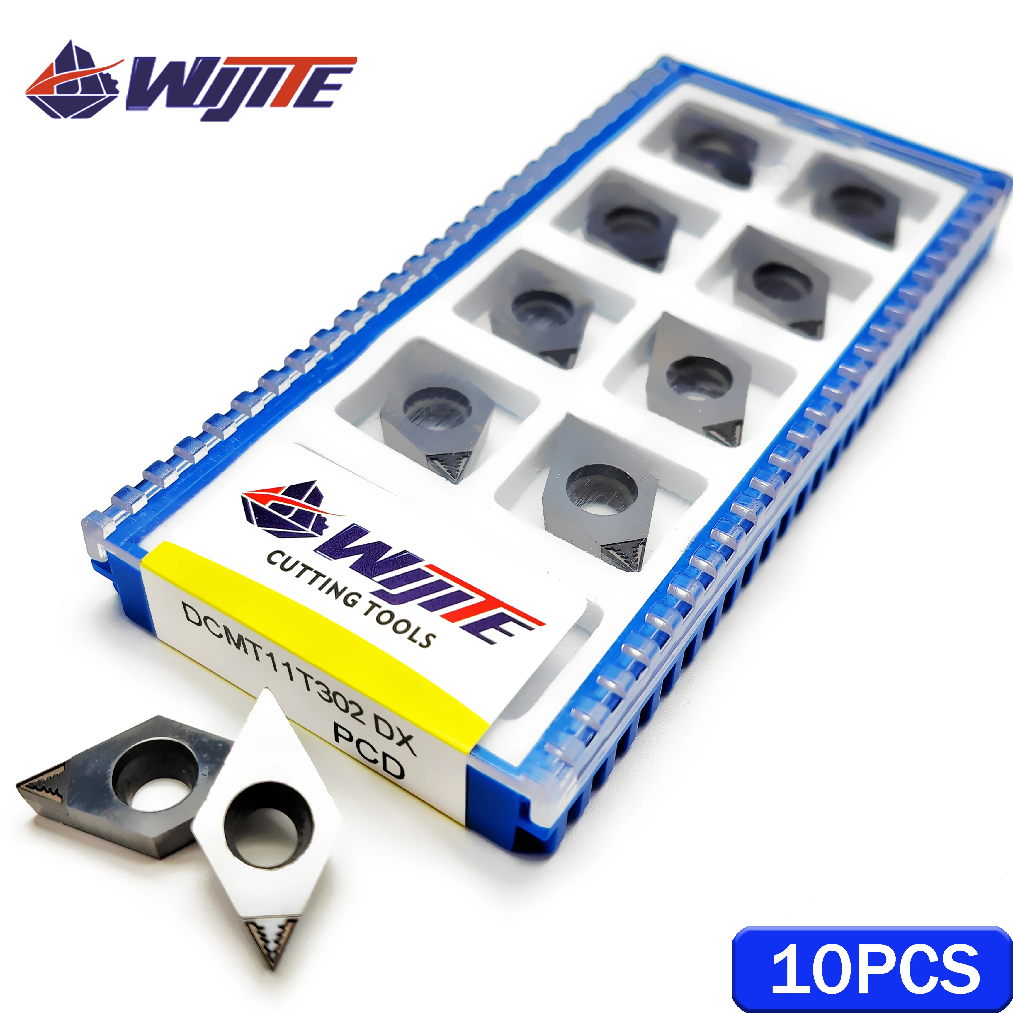 Imagem -03 - Pcd Chip Breaking Tool Adequado para Metais Não Metalizados Como Alumínio e Cobre com Alto Acabamento Dcmt Dcmt07 Dcmt11 dx