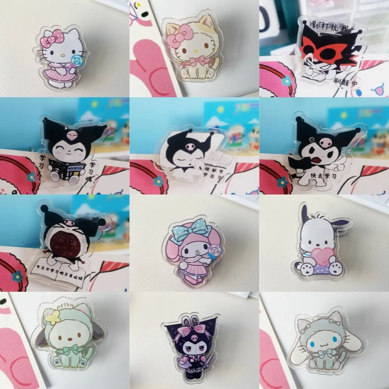 

Hello Kitty Clip Kawaii Cute Cartoon Anime Women Furniture Office Supplies Desktop Toy Ornament Student Girls Gift Wholesale