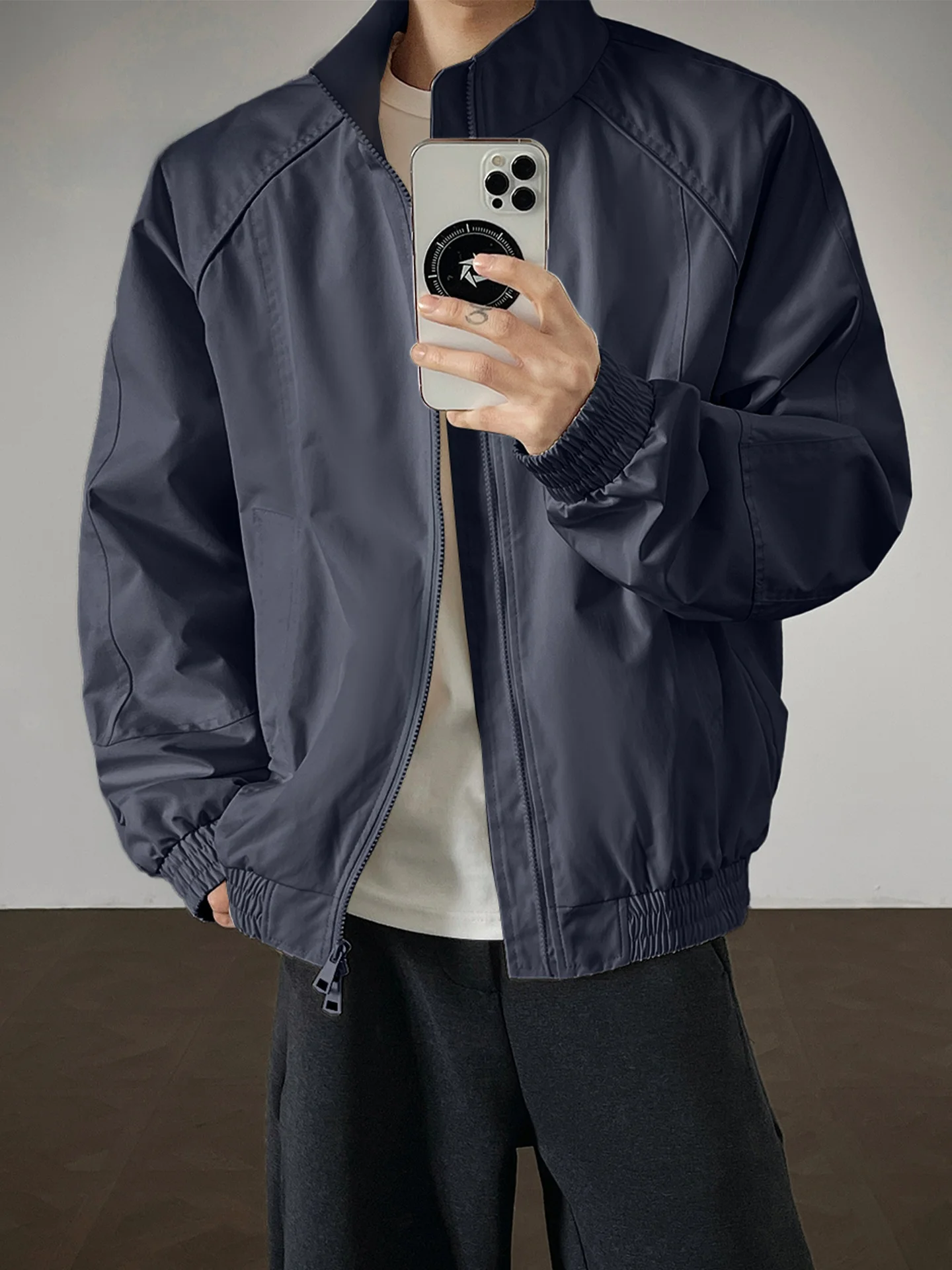 

Мужская куртка American Sle Flight Jaet: весенняя, приталенная, премиум-класса, с воротником-стойкой, ветрозащитная, повседневная, рабочая одежда