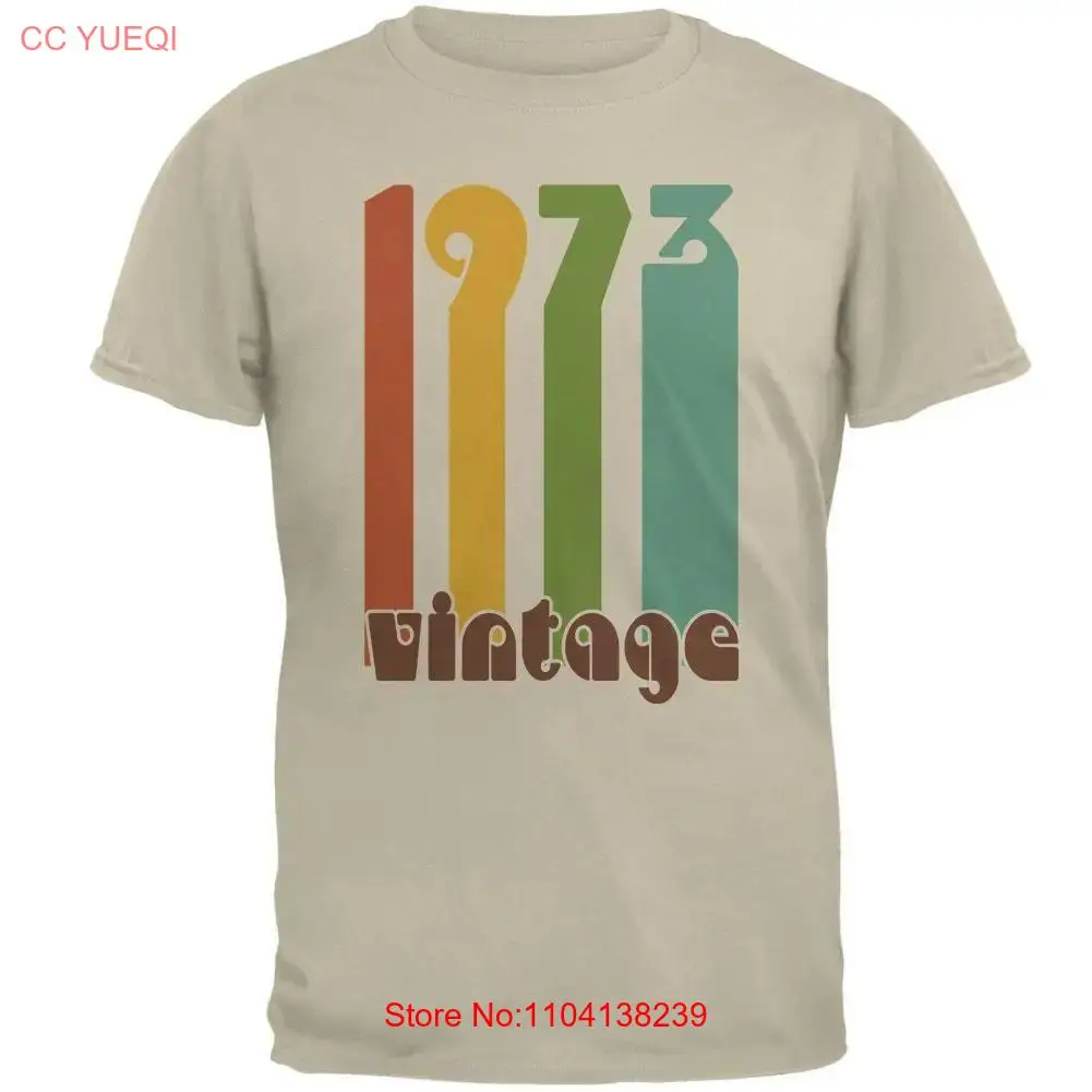 Milestone Birthday 1973 70's Color Bar Mens T Shirt