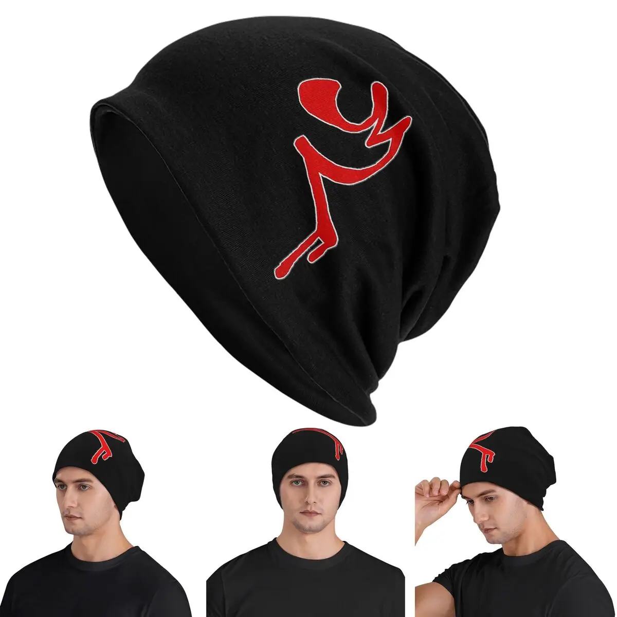 

Шапки-бини EddsWorld Red Arm Skullies, теплая осенне-зимняя уличная шапка, вязаные шапки с капюшоном для взрослых унисекс