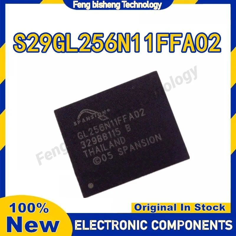 

5PCS/LOT GL256N11FFA02 S29GL256N11FFA02 BGA New original