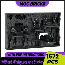 Popular Hero Movie Model Moc Building Bricks Shadowbox Batcave Technology Modular Blocks Gifts Christmas Toys DIY Sets Assembly