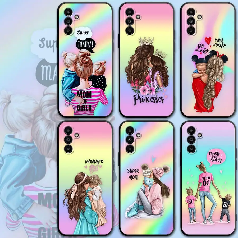 Phone Case for Motorola Moto Eage 30 Lite 20 40 Pro G9 Power G9 Play One Funsion Plus Super Mom Baby Black Soft Cover Capa