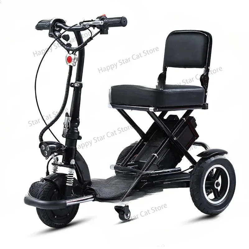 Elderly Mobility Scooter, Disabled 48V12A40-50KM Foldable Electric Tricycle