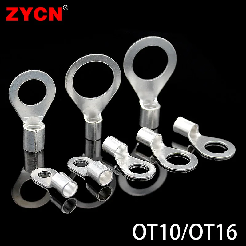 Connecteur de sertissage câblage cuivre câble AntarcLLD rond froid PMurcia nuits 50 pièces OT10-4 OT16-8 borne nue 8-16 mm²