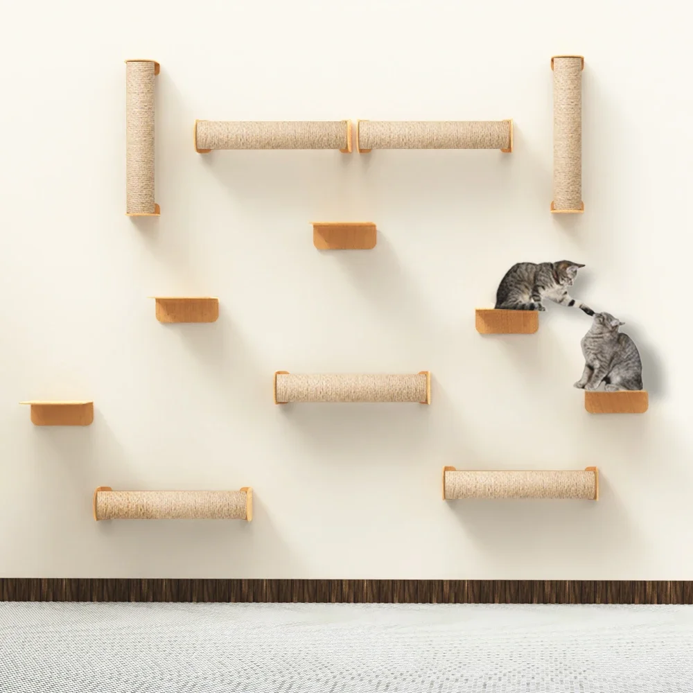 

# Cat Scratching Post For Climbing, Used For Cat Wall Shelves Of Various Shapes Cat Wall Hammock