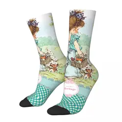 Crew Socks Sarah Kay Picnic Cartoon Merch for Female Male Sweat Absorbing Crew Socks All Seasons Best Gift Idea