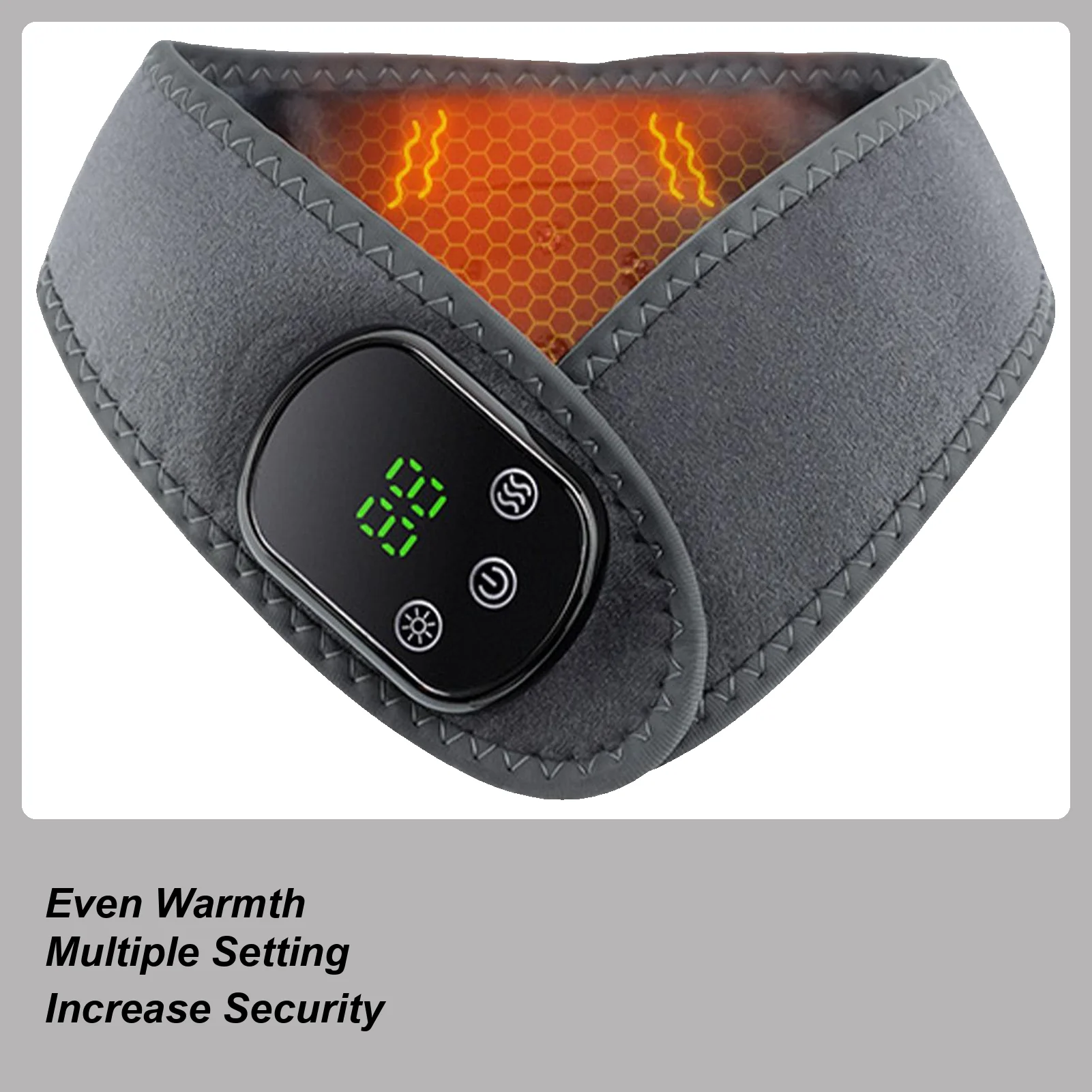 

Грелка для шеи, 5, настройки нагрева, электрическая грелка с вибрационным массажем для мужчин, женщин, пожилых людей, рабочее место, дом