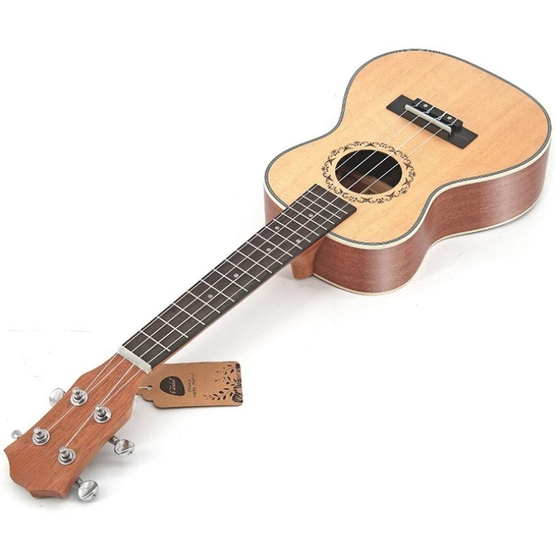 23 Inch Ukulele Wooden Electroacoustic Ukuleles Children Adults Practice 19 Tone Ukulele Beginners Entry Level Small Ukuleles