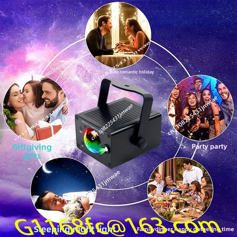 Starry Sky Water Pattern Projection Light, Bedroom Mood Light