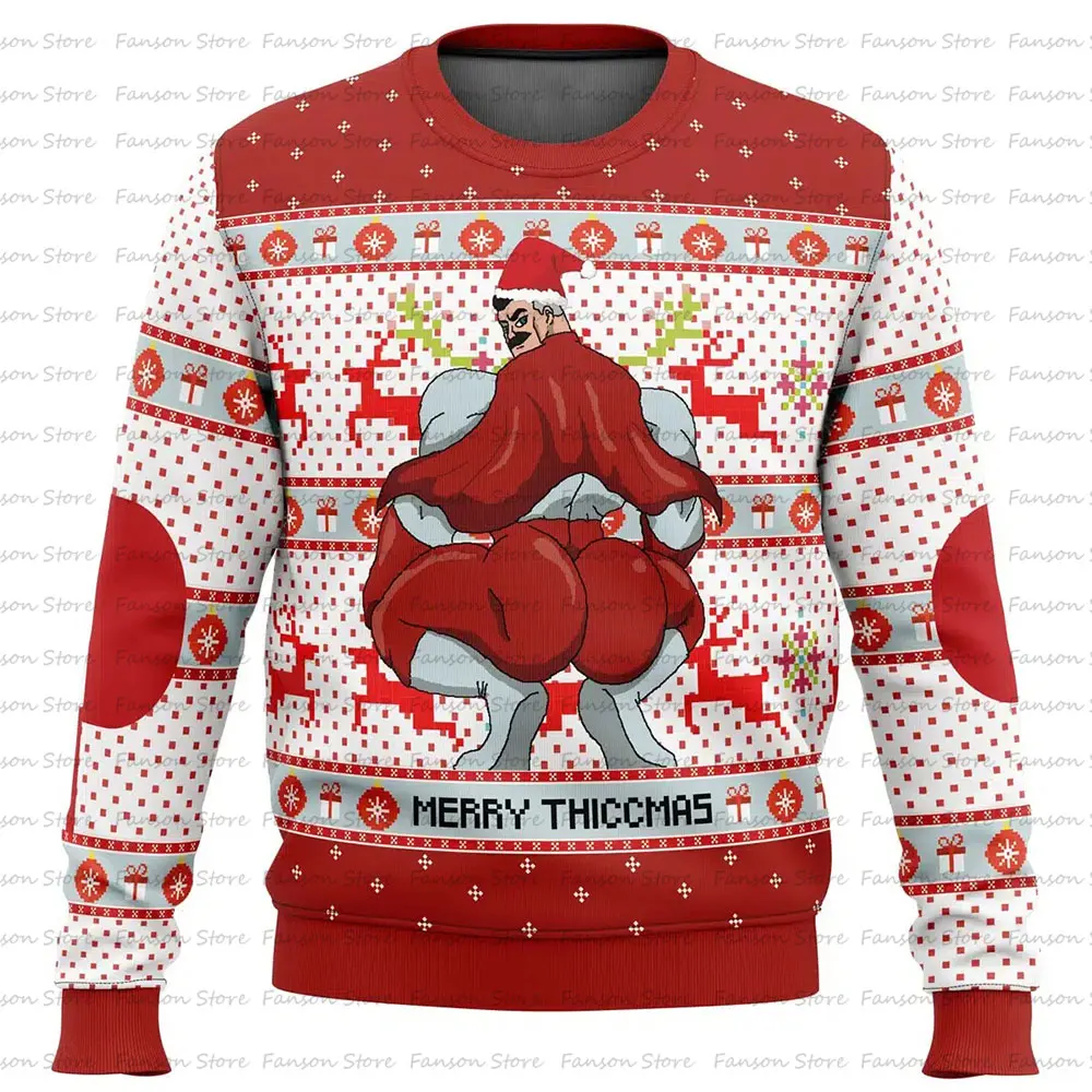 Merry Thiccmas Omni Man Invincible Ugly Christmas Sweater Women Men Pullover Tops 2025 Fashion Couple Hoodie Sweatshirt