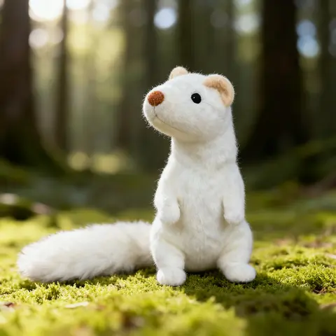 Pet Chew-Resistant Plush Interactive Toy with Sound, Mink-Like Design, Suitable for Large, Medium, and Small Pets Such as Cats and Dogs, Double-Layered Fabric Without Filling, Built-In Airbag