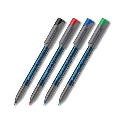 Imagen 2 del producto Rotulador ecológico Schneider 220S/222F/224M, multimodelo, 3 estilos, punta opcional, pluma de película aceitosa, 1 ud.