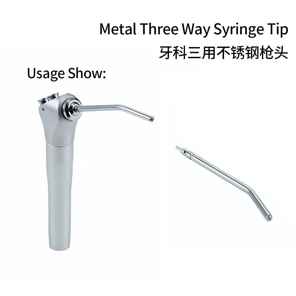 

Dental Metal Air Water Spray Nozzles Tips for Three 3-Way Syringe Handpiece