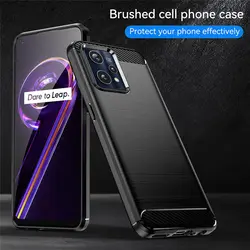 Realme-9 Realme9 4G RMX3521 케이스, 탄소 섬유 스킨 소프트 실리콘 TPU 커버 케이스, Realme 9 Realme9 4G RMX3521 커버 프로텍터