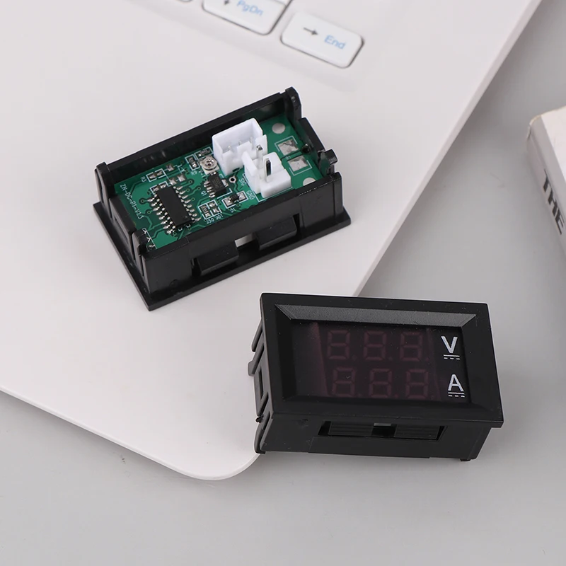 0.28 "Dual LED Display Mini Digital Volt Amp Meter: DC 0-100V 50A, with Voltage Current Detection and Shunt.