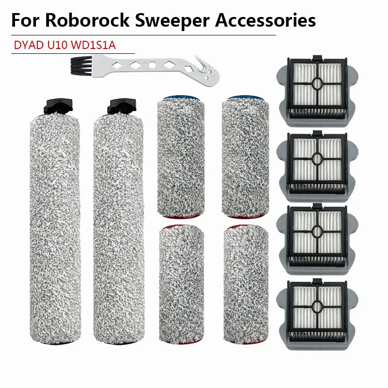 Для Roborock DYAD U10 WD1S1A аксессуары для беспроводного пылесоса основная щетка для пола съемный HEPA-фильтр запасная часть Xiaomi