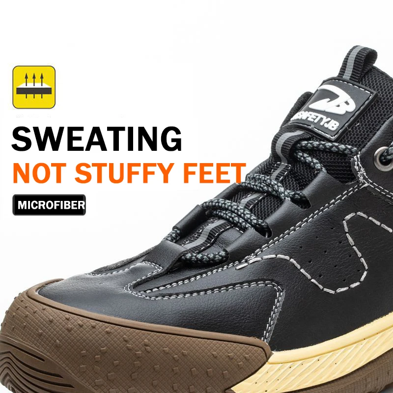Lynjacye Low Cut 6KV Isolation Safety Shoes Steel Toe Cap Lightweight Breathable Construction Shoes for Men Hike Sneakers