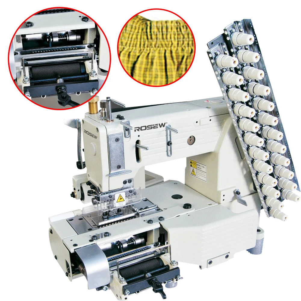 High Quality GC4412PMD 12 Needle Multi Needle Cylinder Bed Sewing Machine With Elastic Feeding Device Industrial