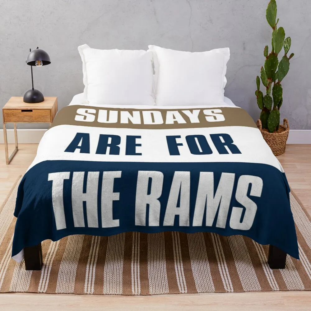 

Sundays are for The Rams, Los Angeles FootballThrow Blanket blankets for bed flannel fabric double plush blanket