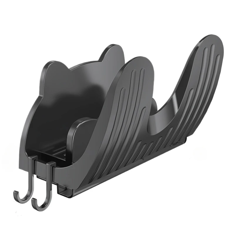 

kitchen shelf hole-free wall-hanging pot cover rack multifunctional chopping board rack chopping board placing rack draining sto