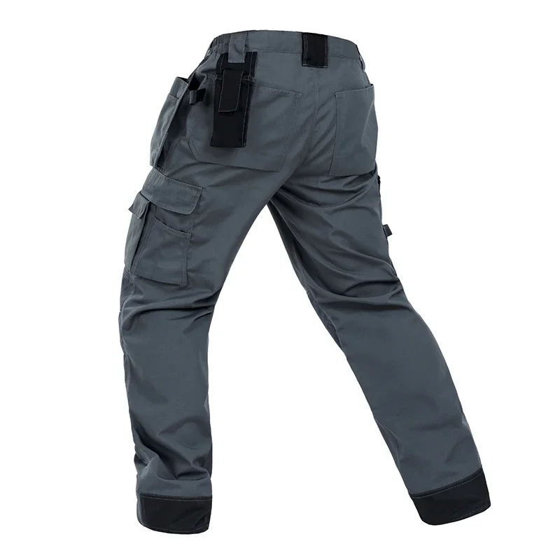 Men's Multi-Pocket Cargo Pants Outdoor Work Pants Wear-Resistant Pants Worker's Trousers Workshop Uniforms