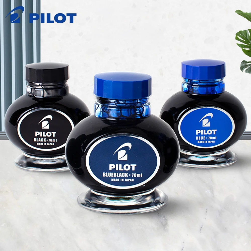 Japan Pilot Ink-70 Carbon-free Ink Does Not Block The Nib 3 Colors Optional for Smooth Writing 70ml Student Stationery Ink