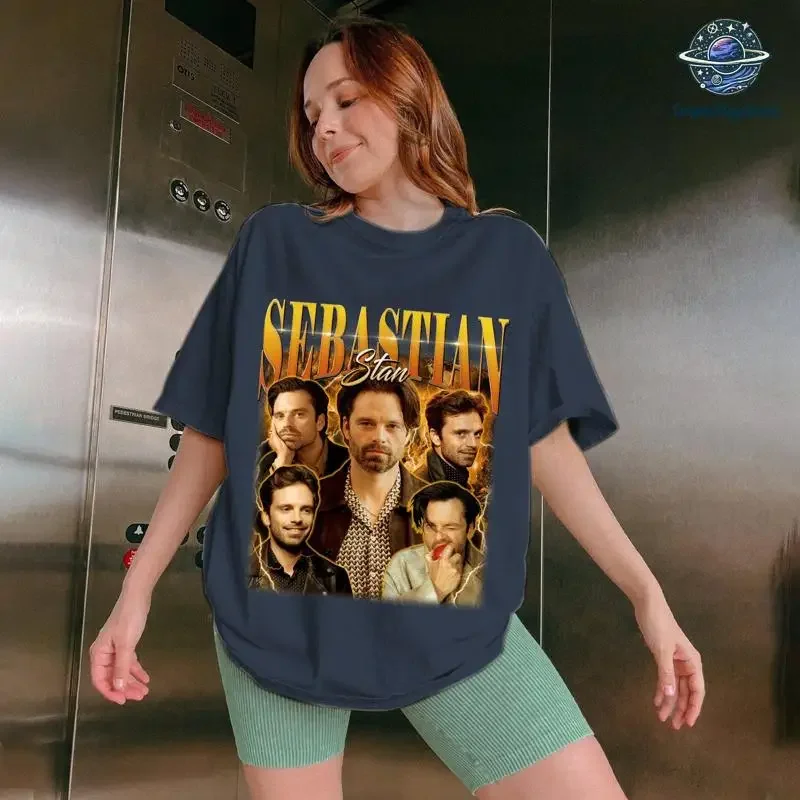 Sebastian Stan Vintage Bootleg T shirt For Women and Men