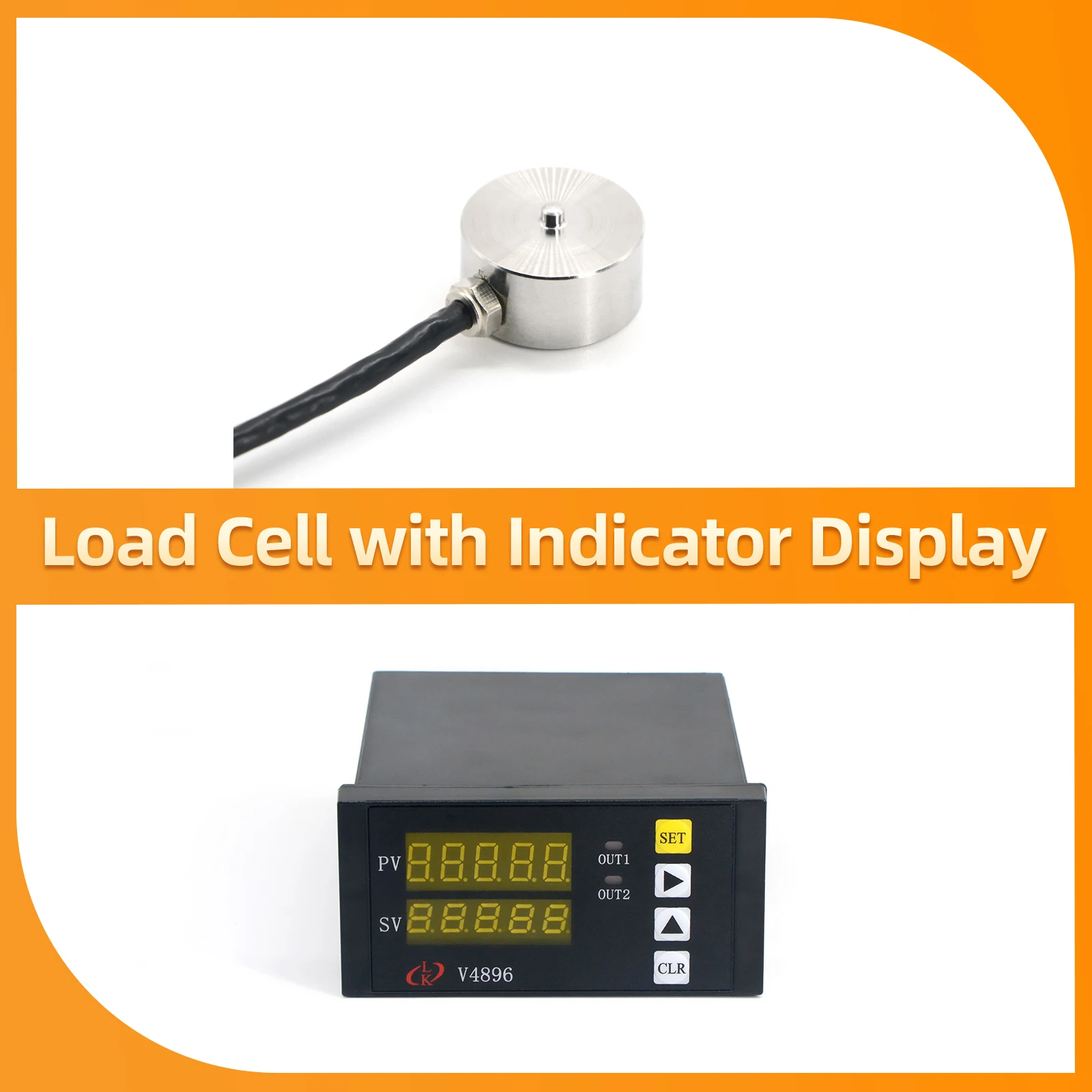 

Load Cell Sensor with Indicator Display Compression and Tension Load Cells for Force Measurement 5KG 10KG 20KG 30KG 50KG 100KG