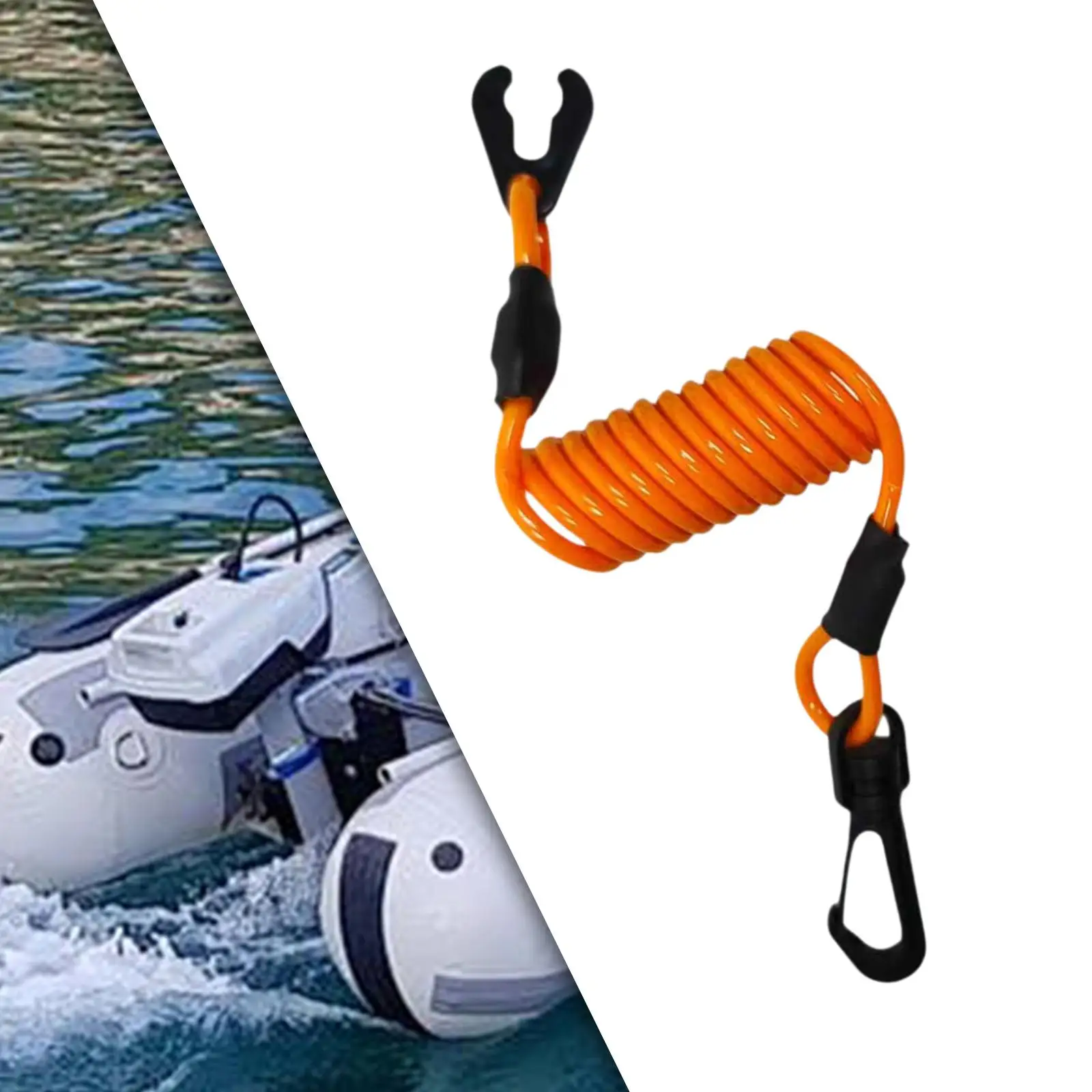 

Boat Kill Stop Switch Connector Lanyard Replacement Easily Install 4mm Diameter Sturdy Lightweight Waterproof Flexible Scalable