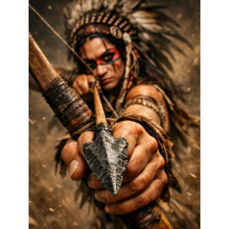 

500/1000/1200/2000 PCS Jigsaw Puzzles Tribe Archery Man Figure Family Activity Game for Gameroom Bedroom Home Decor Gift