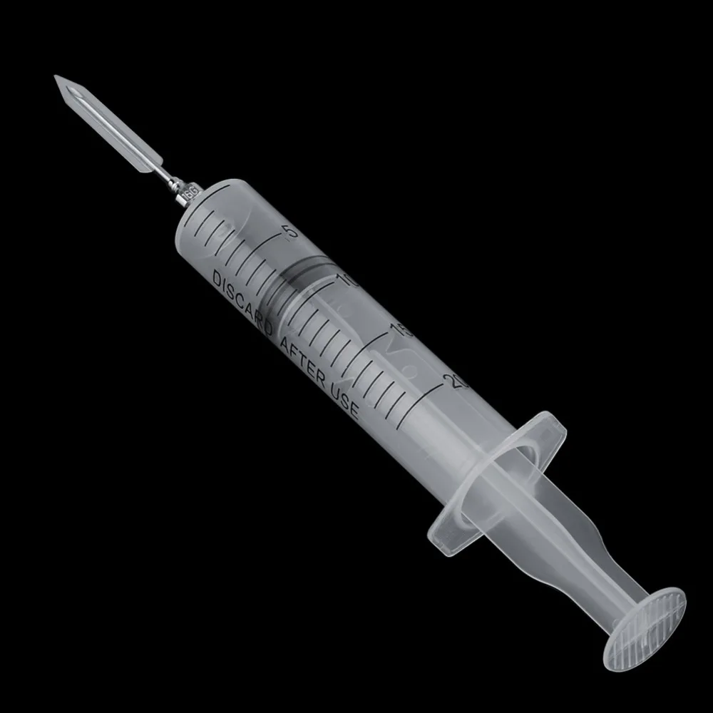 Stainless Steel Gelatin Jelly Mold Compact Blister-Pack Syringe-Style Applicator Pudding Molds Elongated Gelatin Art Needle Set