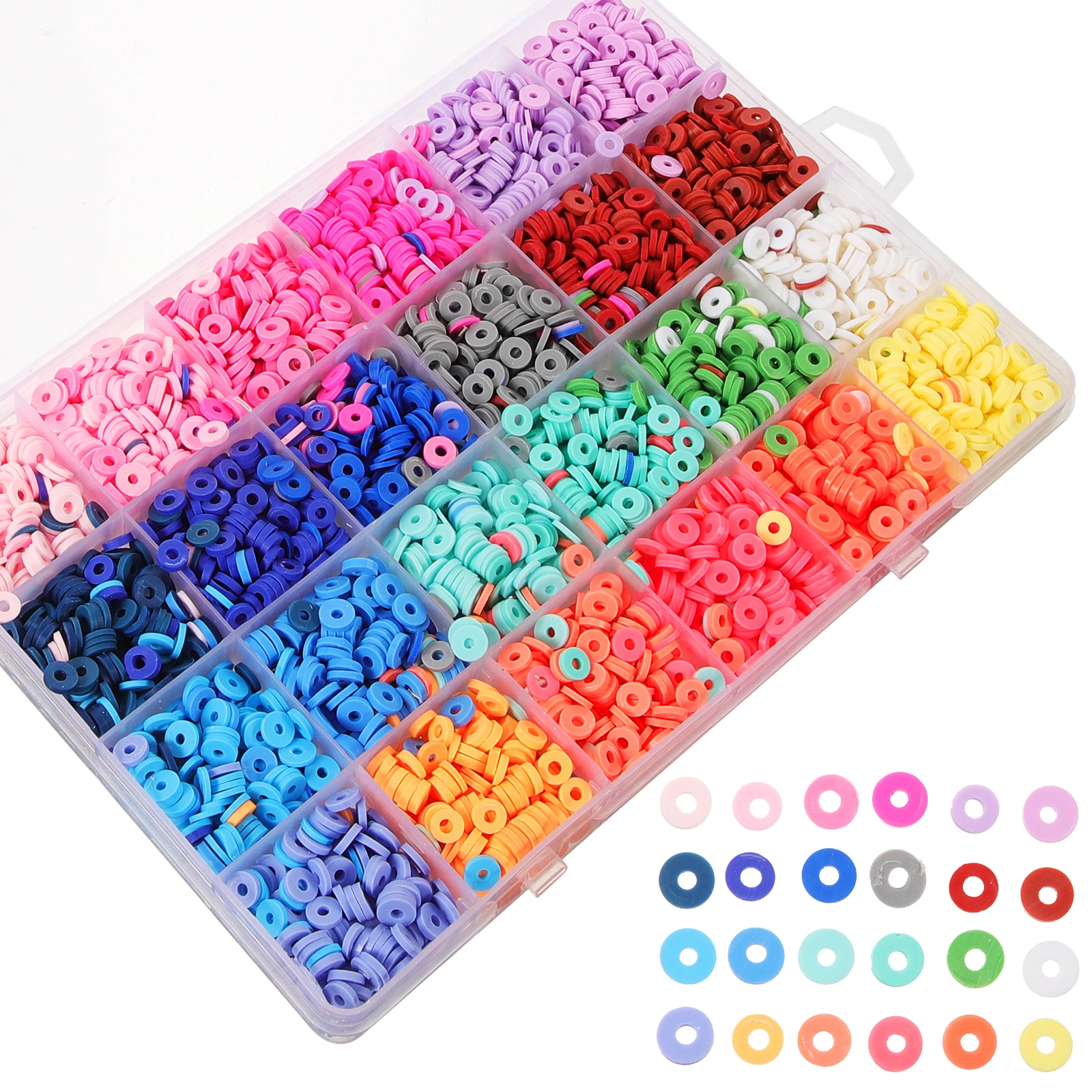 

1 Box Polymer Clay Diy Jewelry Making Kit Bracelet Necklace Earrings Diy Crafts Set Colored Small For Hair Clips Pendant