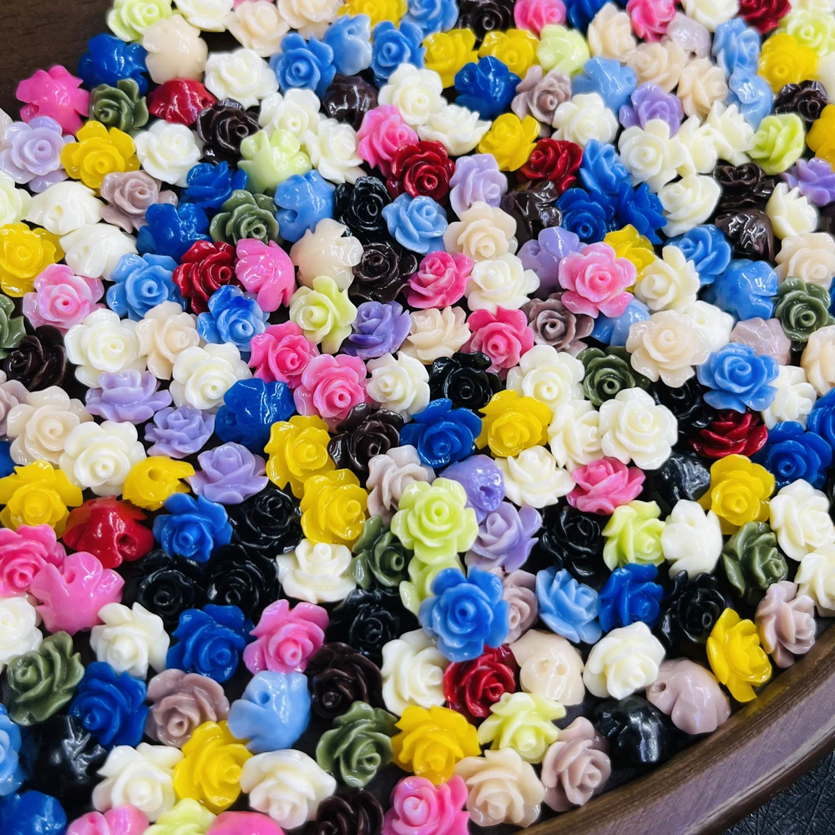 10mm Flower-Shape Natural Shell Imitation Coral Semi-finished Beads for Jewelry Making DIY Necklace Bracelet Accessory Wholesale