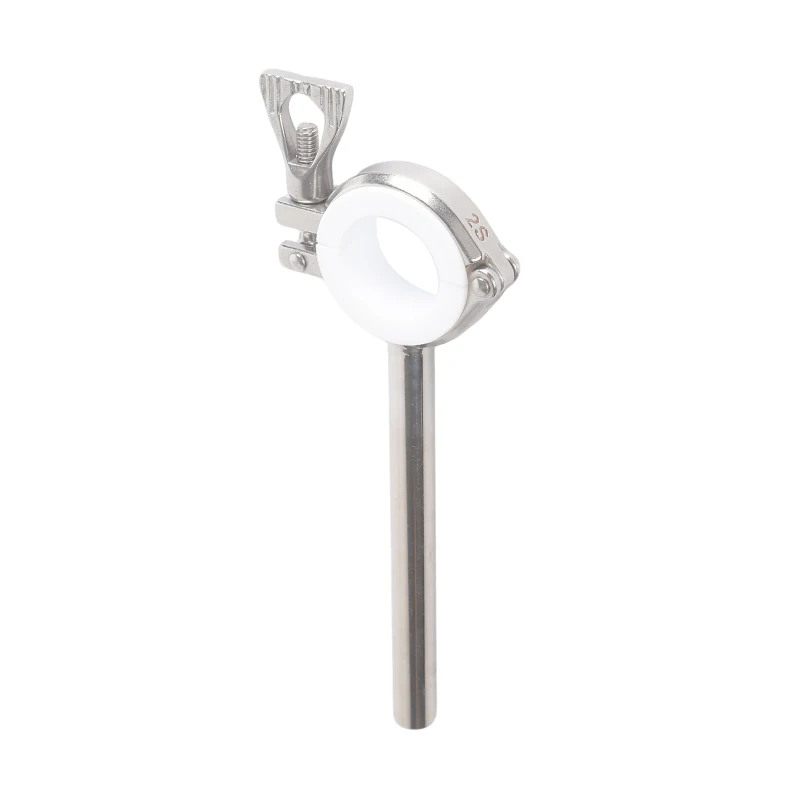 Food-Grade Sanitary PVC Extension Tube Bracket Clamps Polished Casting Process Pipe Fittings