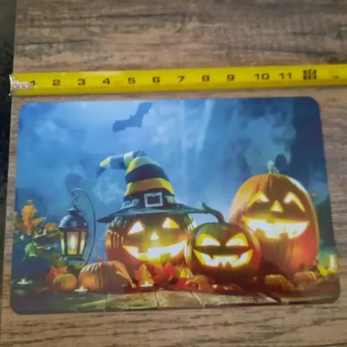 Halloween Pumpkins Jack o Lanterns 8x12 Metal Wall Sign #2