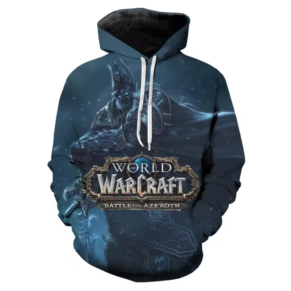 Popular Game world of warcraft 3D Printed Men's Hoodie Harajuku Long Sleeves Oversized Pullover Sweatshirt Kids Unisex Clothing