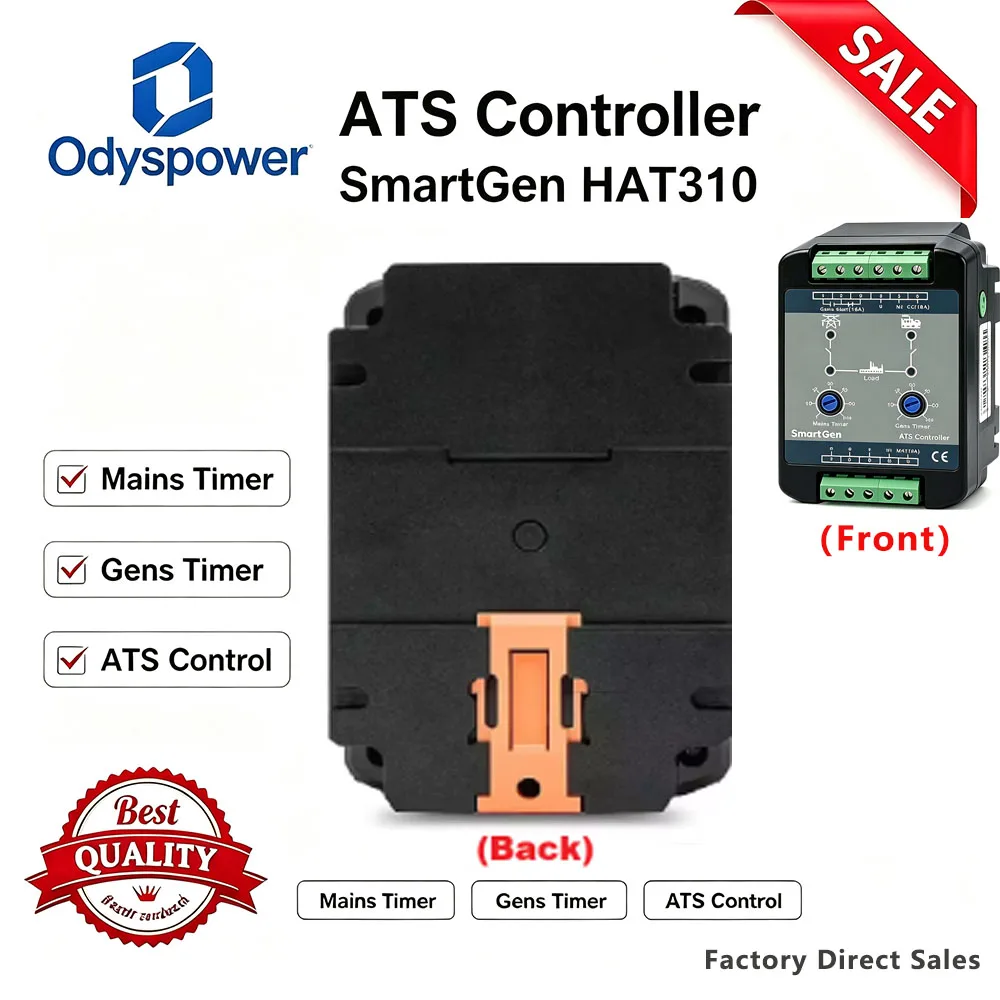 SmartGen Original ATS Controller, Dual Power Automatic Transfer Switch Control Module for Diesel Generator Genset Replacement
